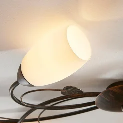 Lindby Loftlamper|Loftlamper > loftlampe Stefania, 6 lyskilder, sort/guld, 68 cm
