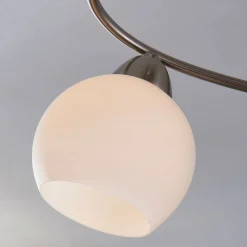 Gang|Loftlamper ^ Lindby loftlampe Svean, 4-lys, hvid, glas, længde 42,5 cm