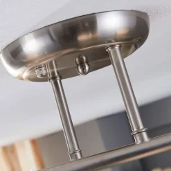 Gang|Loftlamper ^ Lindby loftlampe Svean, 4-lys, hvid, glas, længde 42,5 cm