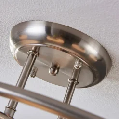Lindby Gang|Loftlamper > loftlampe Svean, 6 lyskilder, hvid, glas, længde 75 cm