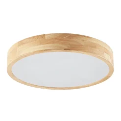 Lindby Gang|Loftlamper > loftlampe Tanju, Ø 50 cm, 4 lyskilder, egetræ, E27