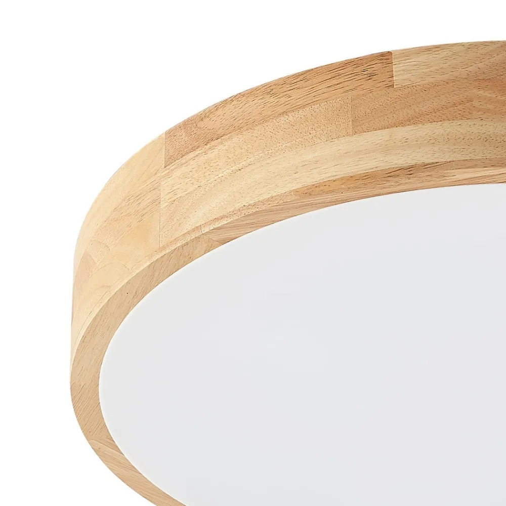 Lindby Gang|Loftlamper > loftlampe Tanju, Ø 50 cm, 4 lyskilder, egetræ, E27