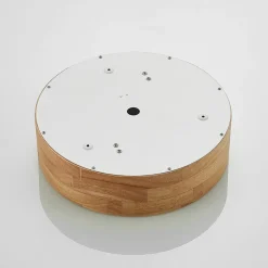 Lindby Gang|Loftlamper > loftlampe Tanju, Ø 30 cm, 2 lyskilder, egetræ, E27