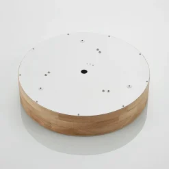 Gang|Loftlamper ^ Lindby loftlampe Tanju, Ø 40 cm, 3 lyskilder, egetræ, E27
