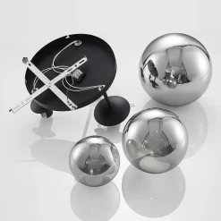 Lindby Gang|Loftlamper > loftlampe Teeja, smoke, 3 lyskilder, Ø47cm, glas, E27