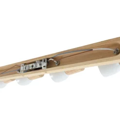 Loftlamper|Pendellamper ^ Lindby loftlampe Thorin, 67 cm, 4 lyskilder, hvid, træ, E14