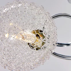 Lindby Loftlamper > loftlampe Ticino, Ø 40 cm, krom, glas, metal