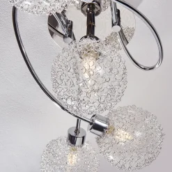 Lindby Gang|Loftlamper > loftlampe Ticino, 65 cm, 5 lyskilder, metal, glas