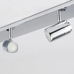 Gang|Loftlamper ^ Lindby loftlampe til bad Dejan, 85 cm, 4 lyskilder, krom, IP44
