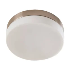 Lindby Loftlamper|Loftlamper > loftlampe til badeværelset Amilia, Ø 23,5 cm, E27, nikkel, glas