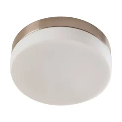 Lindby Loftlamper > loftlampe til badeværelset Amilia, Ø 18 cm, E27, nikkel, glas