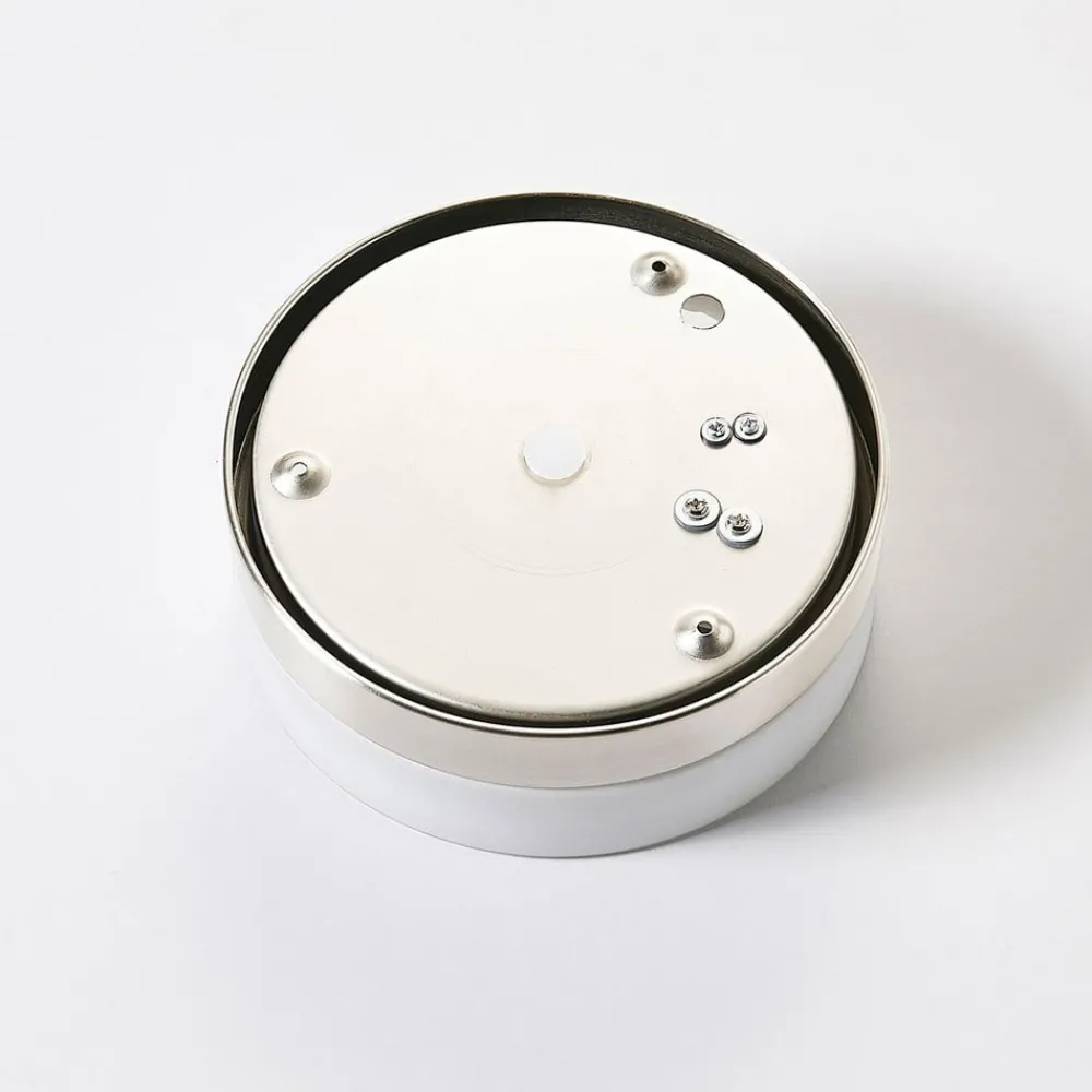Lindby Loftlamper > loftlampe til badeværelset Amilia, Ø 18 cm, E27, nikkel, glas