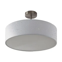 Lindby Gang|Loftlamper > loftlampe Umma, afstand, hvid, stof, Ø 50 cm, E27