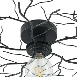 Lindby Gang|Loftlamper > loftlampe Vetki, Ø 60 cm, sort, 1 lyskilde, metal