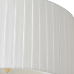 Loftlamper|Loftlamper ^ Lindby loftlampe Virelle, hvid, tekstil, Ø 40 cm, E27