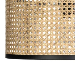 Lindby Gang|Loftlamper > Loftlampe Yaelle, Ø 40 cm, Rattan, sort, E27