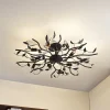 Lindby Loftlamper|Loftlamper > loftlampe Yos, 10 lyskilder, 95 cm, sort-guld, E14