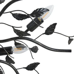 Lindby Loftlamper|Loftlamper > loftlampe Yos, 10 lyskilder, 95 cm, sort-guld, E14