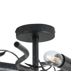 Lindby Loftlamper|Loftlamper > loftlampe Yos, 10 lyskilder, 95 cm, sort-guld, E14