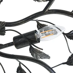 Lindby Loftlamper|Loftlamper > loftlampe Yos, 10 lyskilder, 95 cm, sort-guld, E14