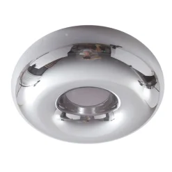 Lindby Gang|Loftlamper > loftlampe Zehra, Ø 28 cm, røgfarvet grå, glas
