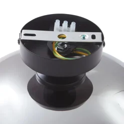 Lindby Gang|Loftlamper > loftlampe Zehra, Ø 28 cm, røgfarvet grå, glas
