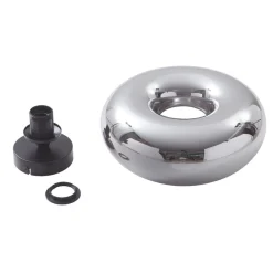 Lindby Gang|Loftlamper > loftlampe Zehra, Ø 28 cm, røgfarvet grå, glas