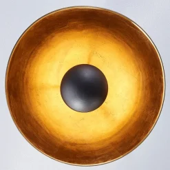 Lindby Loftlamper > loftslampe Lya, Ø 40 cm, sort-guld, metal