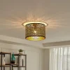 Lindby Loftlamper|Pendellamper > loftslampe Yonah, guldfarvet, metal, Ø 40 cm, E27