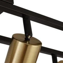 Lindby Gang|Loftlamper > loftspot Bravius, messing, 6 lyskilder, jern