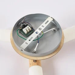 Loftlamper|Pendellamper ^ Lindby loftspot Christoph, 20 cm, 3 lyskilder, træ, rondel