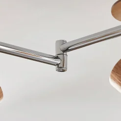 Lindby Loftlamper|Loftlamper > loftspot Christoph, 130 cm, 4 lyskilder, træ, glas