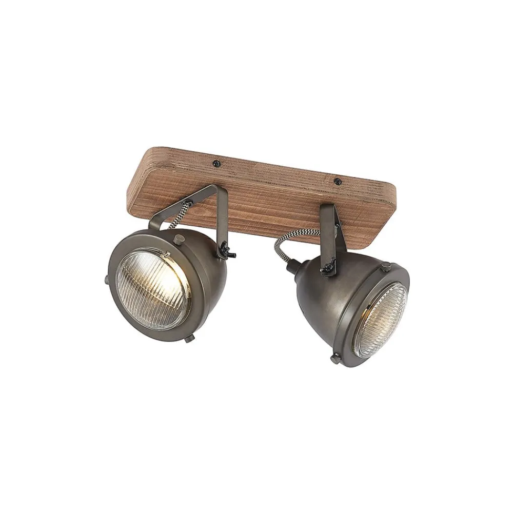 Gang|Loftlamper ^ Lindby loftspot Farovi, sort, 27 cm, 2 lyskilder, GU10