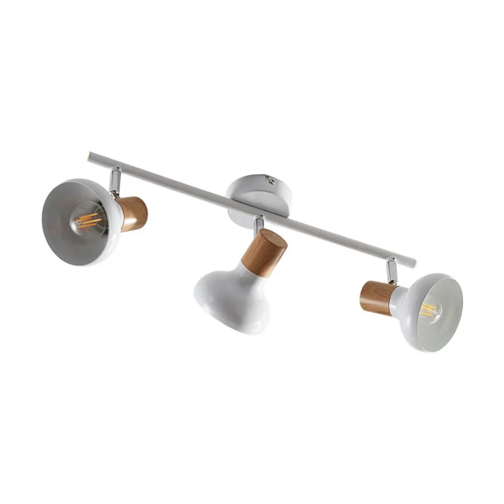 Lindby Loftlamper|Pendellamper > loftspot Fridolin, 50 cm, 3 lyskilder, hvid, metal