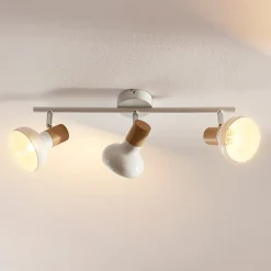 Lindby Loftlamper|Pendellamper > loftspot Fridolin, 50 cm, 3 lyskilder, hvid, metal