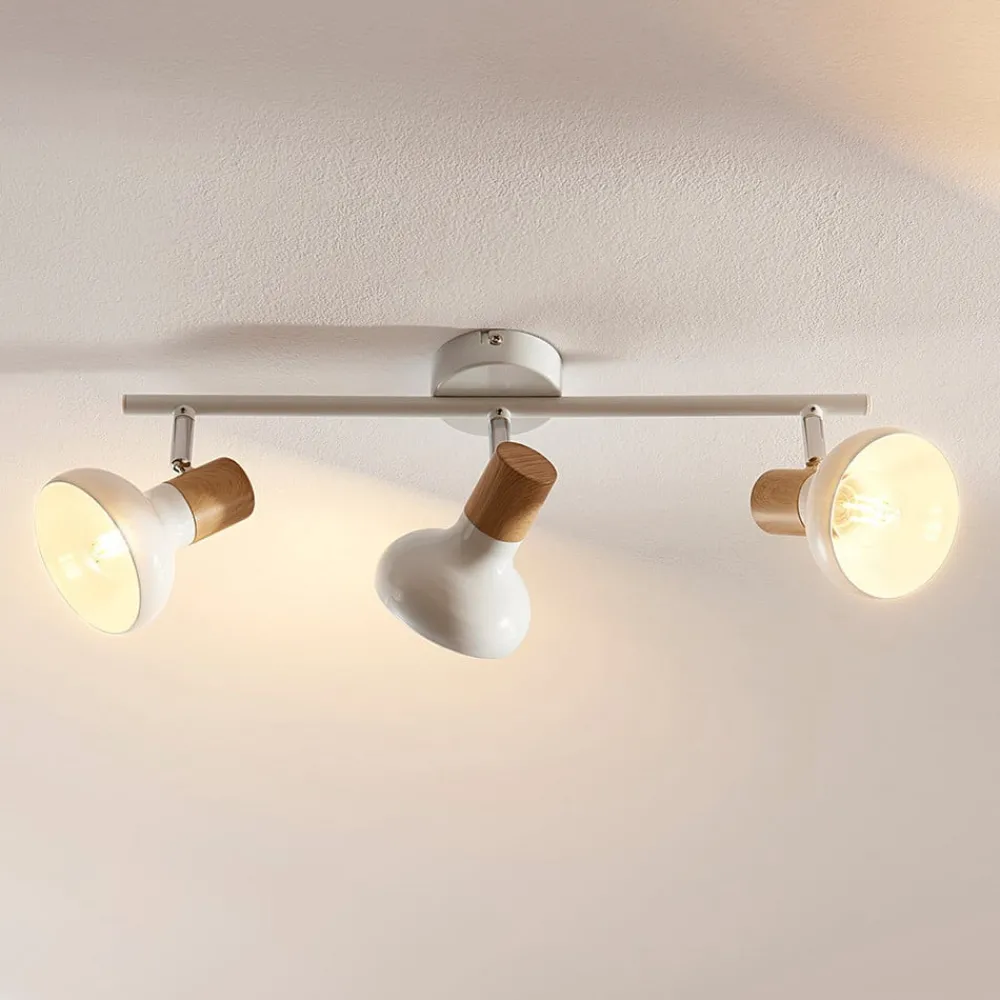 Lindby Loftlamper|Pendellamper > loftspot Fridolin, 50 cm, 3 lyskilder, hvid, metal