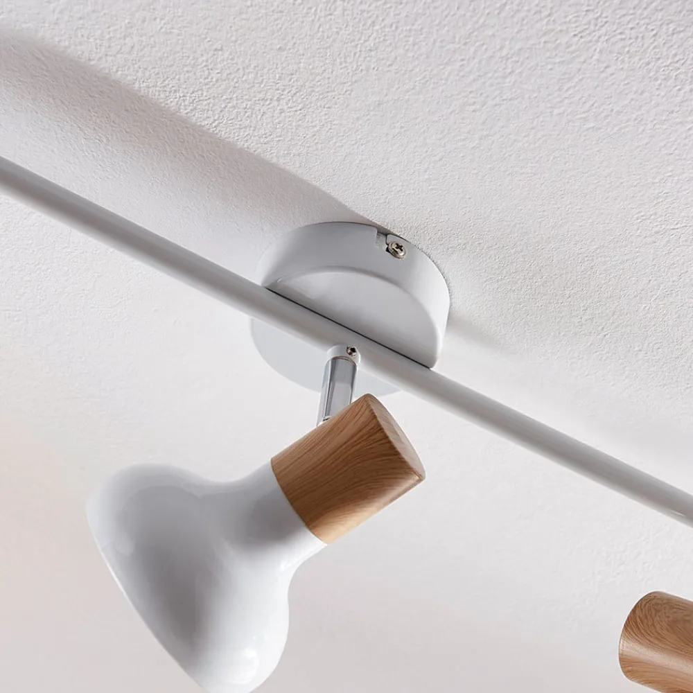 Lindby Loftlamper|Pendellamper > loftspot Fridolin, 50 cm, 3 lyskilder, hvid, metal