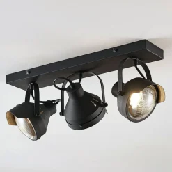 Lindby Loftlamper|Loftlamper > loftspot Henega, 52 cm, sort, 3 lyskilder