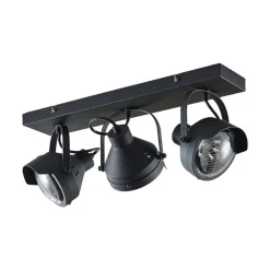 Lindby Loftlamper|Loftlamper > loftspot Henega, 52 cm, sort, 3 lyskilder