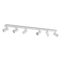 Gang|Loftlamper ^ Lindby loftspot Joffrey, 116 cm, hvid, 6 lyskilder, GU10