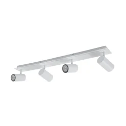 Gang|Loftlamper ^ Lindby loftspot Joffrey, 80 cm, hvid, 4 lyskilder, GU10