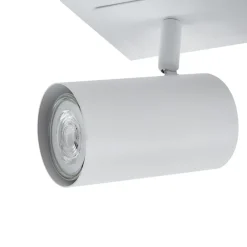 Gang|Loftlamper ^ Lindby loftspot Joffrey, 80 cm, hvid, 4 lyskilder, GU10