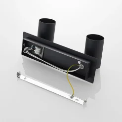 Lindby Gang|Loftlamper > loftspot Joffrey, 31 cm, 2 lyskilder, sort, GU10