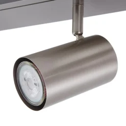Loftlamper|Loftlamper ^ Lindby loftspot Joffrey, 116 cm, nikkel, 6 lyskilder, GU10