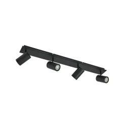 Lindby Loftlamper|Loftlamper > loftspot Joffrey, 80 cm, sort, 4 lyskilder, GU10