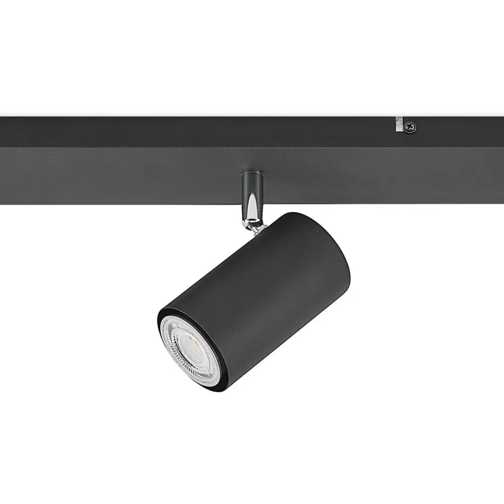 Lindby Gang|Loftlamper > loftspot Joffrey, 116 cm, sort, 6 lyskilder, GU10