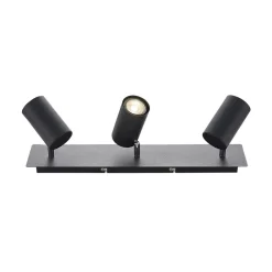 Lindby Gang|Loftlamper > loftspot Joffrey, 49 cm, sort, 3 lyskilder, GU10