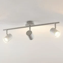 Lindby Gang|Loftlamper > loftspot Jorell, hvid, 55 cm, 3 lyskilder, metal, GU10
