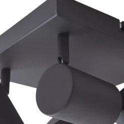 Lindby Arbejdsrum/Kontor|Gang > loftspot Jorell, sort, 20 cm, sort, 4 lyskilder.