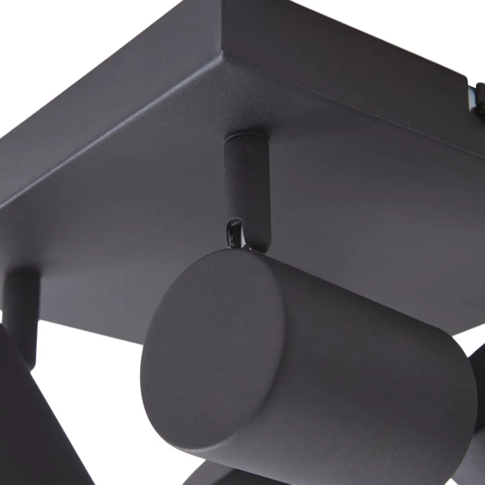 Lindby Arbejdsrum/Kontor|Gang > loftspot Jorell, sort, 20 cm, sort, 4 lyskilder.